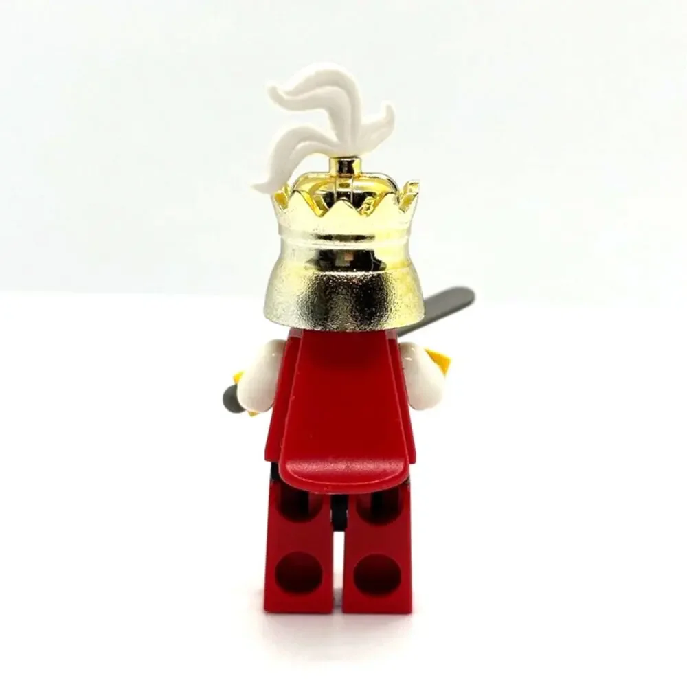 Lego Castle Royal Knights King Minifigure w/ Crown & Sword - Vintage